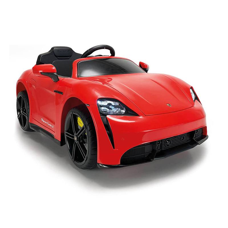 Injusa Coche infantil Porsche Taycan Turbo Rojo 12V