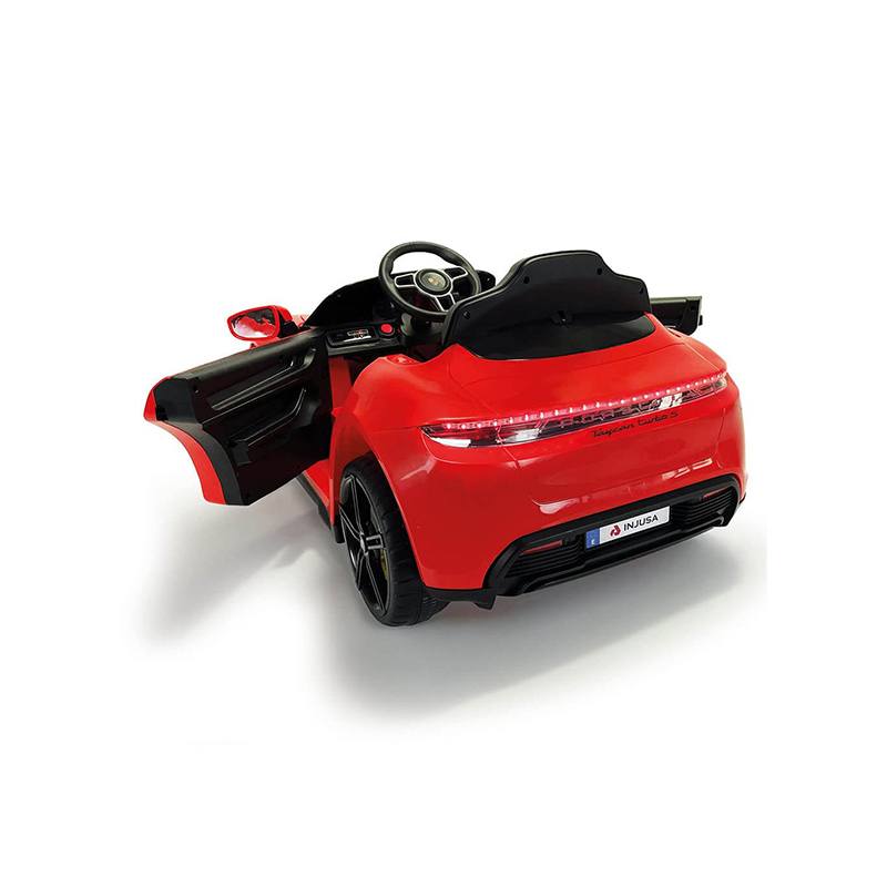 Injusa Coche infantil Porsche Taycan Turbo Rojo 12V - Imagen 3