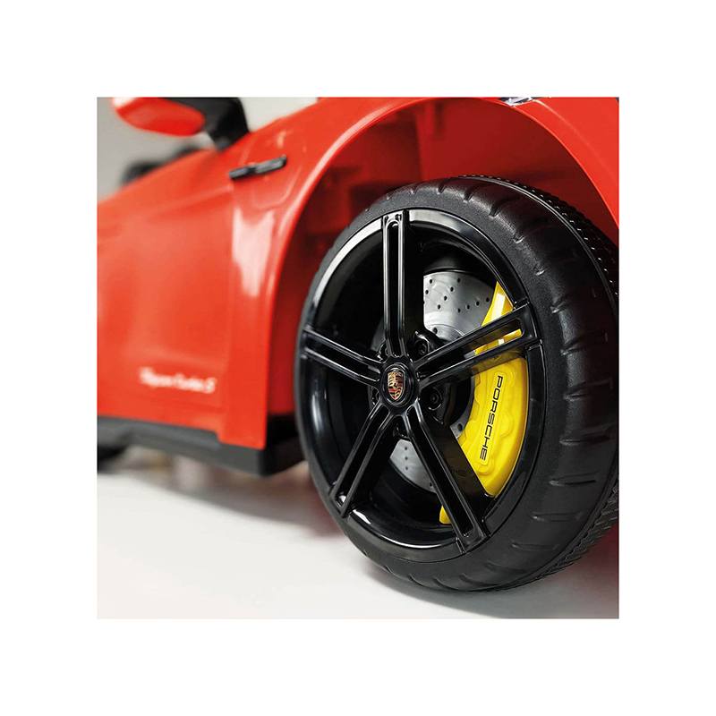 Injusa Coche infantil Porsche Taycan Turbo Rojo 12V - Imagen 4
