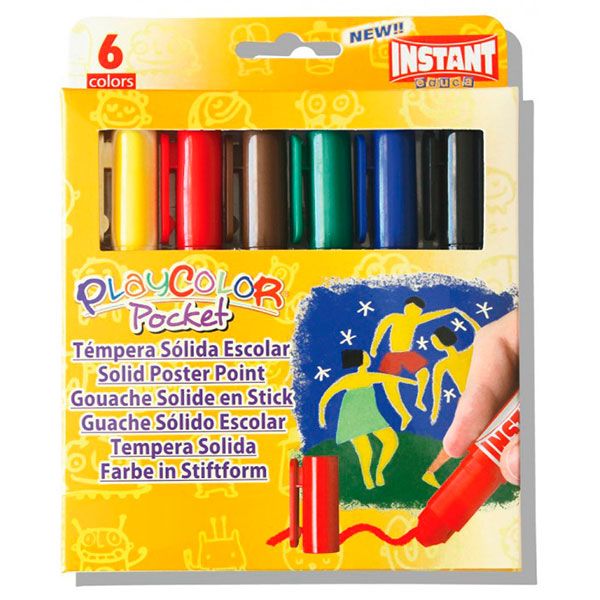 Caja 6u Colores Pocket PlayColor - Imagen 1