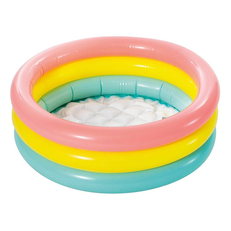 Intex - Piscina bebé Sunset 3 Aros-Colores 61cm