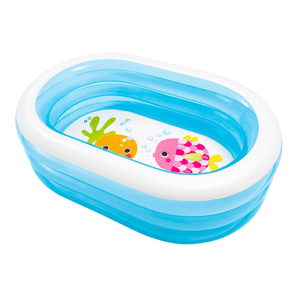 Piscina Inflable Oval 163x107x46cm - Imatge 1