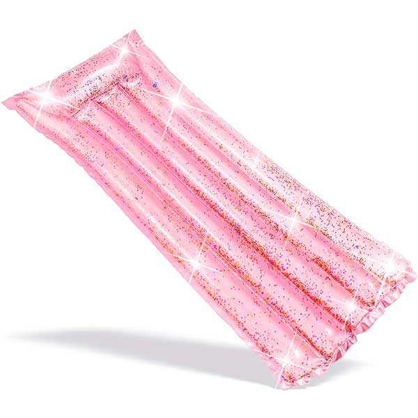 Matalàs Inflable Glitter Rosa 170cm - Imatge 1