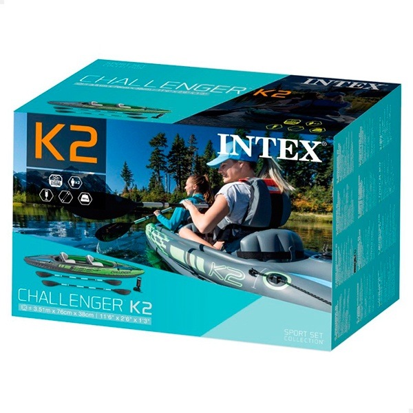 Kayak Hinchable Challenger con Remos 351cm - Imagen 6