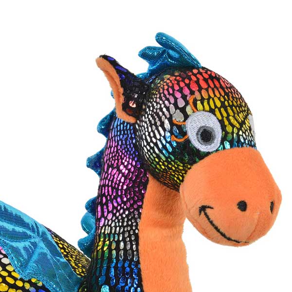 Peluche Dragão Multicolorida de 27cm - Imagem 1