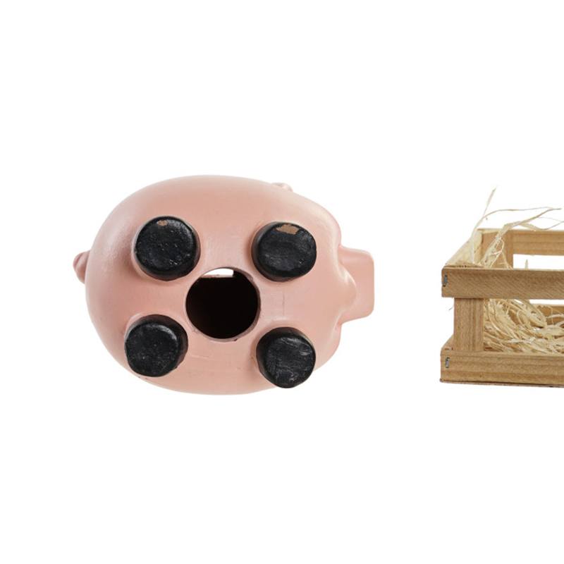 Hucha Cerdito Rosa de Cerámica 15cm - Imatge 3