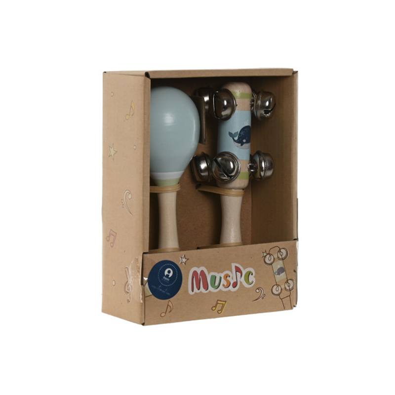 Conjunto de 2 Instrumentos em Madeira