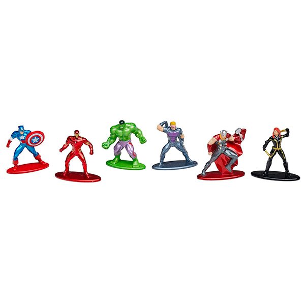 Pacote Diorama dos Vingadores 6 Figuras 4 cm da MARVEL - Imagem 1