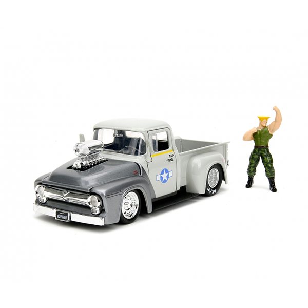 Street Fighter II Coche Guile 1956 Ford Pickup 1:24 - Imagen 1