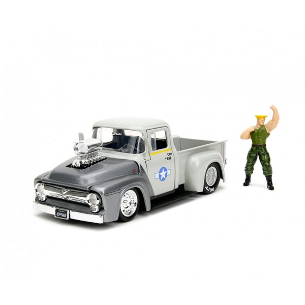 Street Fighter II Carro Guile 1956 Ford Pickup 1:24 - Imagem 1