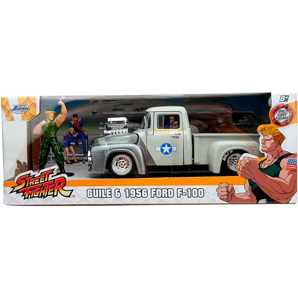 Street Fighter II Carro Guile 1956 Ford Pickup 1:24 - Imagem 1