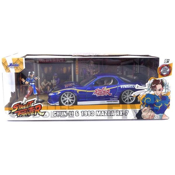 Street Fighter II Coche Chun-Li 1993 Mazda Rx-7 1:24 - Imagen 1