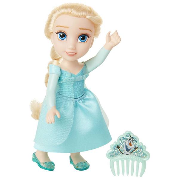 Frozen Muñeca Elsa Vestido Turquesa Mini Princesas 15cm - Imagen 1