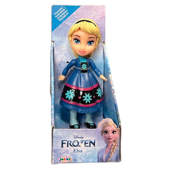 Frozen Mini Princesa Elsa Vestido Flores 7 cm - Imagem 1
