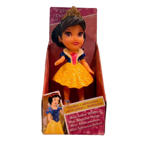 Disney Mini Princesa Blancanieves Vestido Amarillo 7 cm - Imagen 1