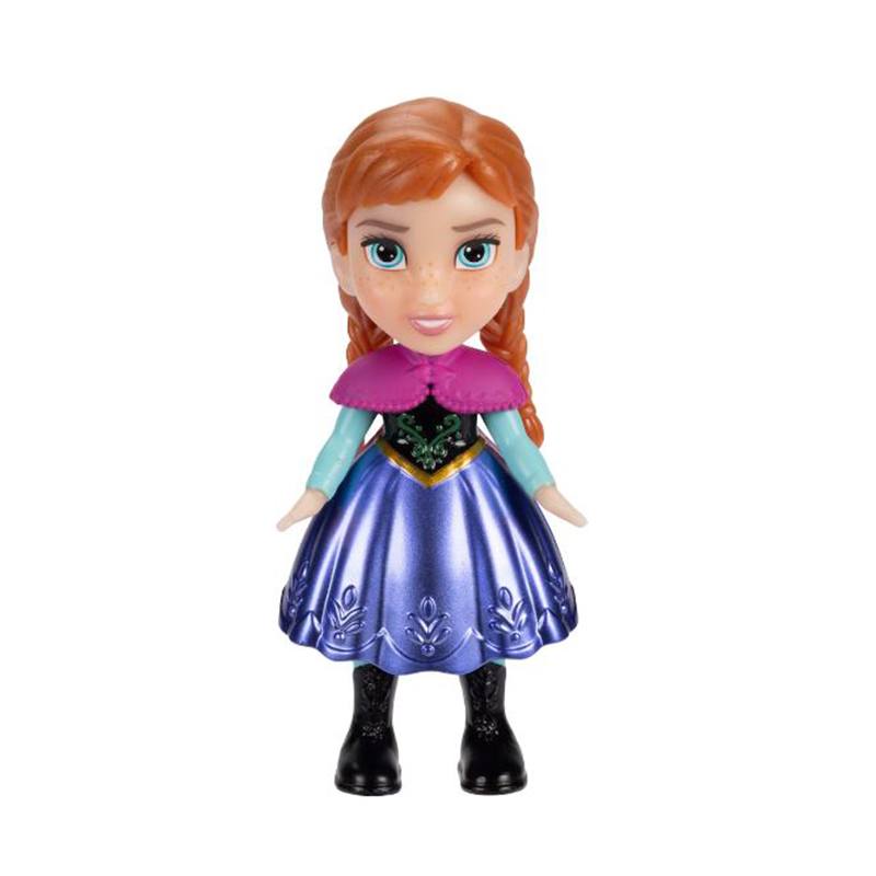 Frozen Mini Muñeca Disney Ana Vestido Azul-Lila