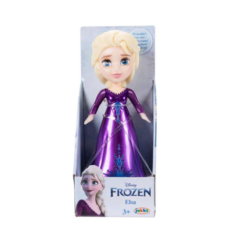 Frozen Mini Boneca Disney Elsa Desenhos Azuis - Imagem 1