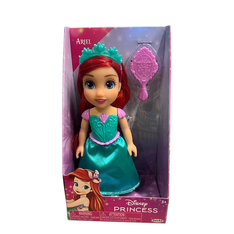 Disney Princess Boneca Ariel 15cm com Escova