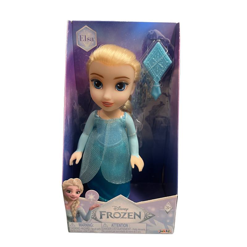 Disney Princess Boneca Frozen Elsa Vestido Azul 15cm com Escova
