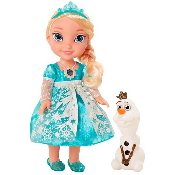 Muñeca Elsa Frozen Vestido Luminoso 35cm - Imagen 1
