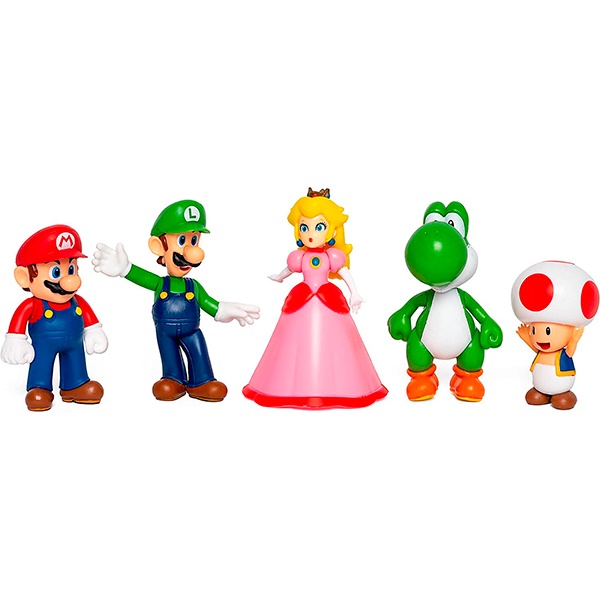 Super Mario Pack 5 Figuras 6cm - Imagen 1