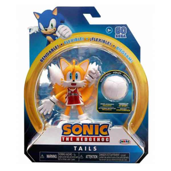 Sonic Figura Flexível Tails 10cm - Imagem 1
