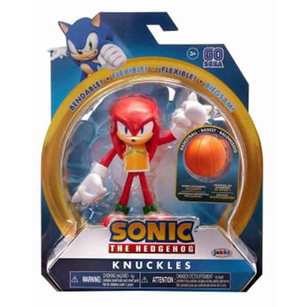 Sonic Figura Flexível Knuckles 10cm - Imagem 1
