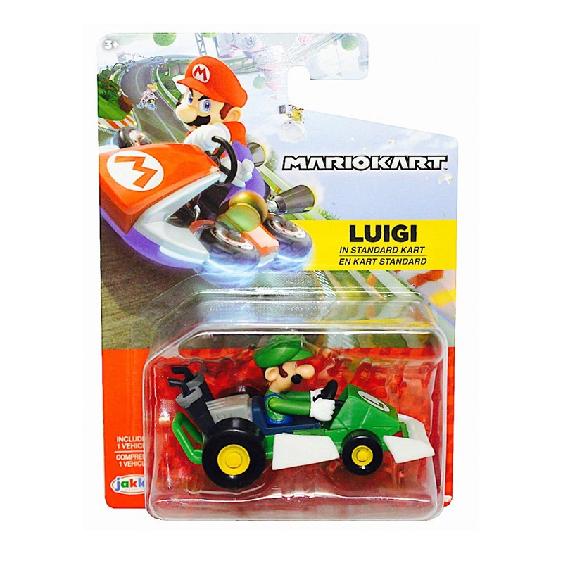 Mario Bros Luigi Coches Mini Kart Racers 6 cm