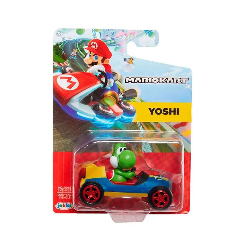 Mario Bros Yoshi Carros Mini Kart Racers 6 cm