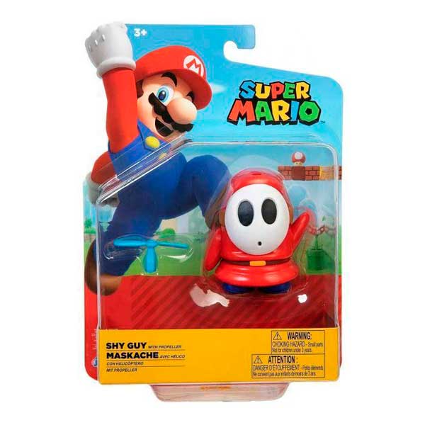 Super Mario Figura Shy Guy 10cm - Imagem 3