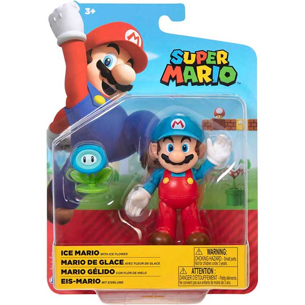 Super Mario Figura Ice Mario 10cm - Imagem 2