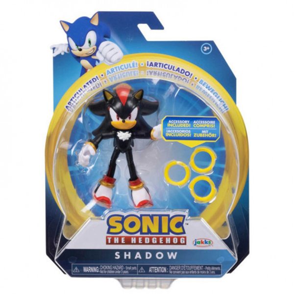 Sonic Figura Shadow Articulada 10cm - Imagem 1