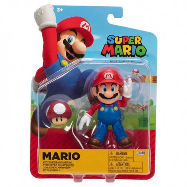 Super Mario Figura Mario 10cm - Imagem 1