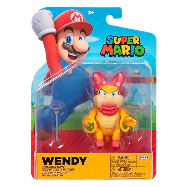 Super Mario Figura Wendy 10cm - Imagem 1