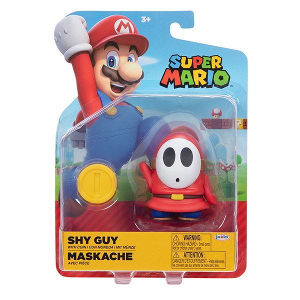 Super Mario Figura Shy Guy 10cm - Imagem 1