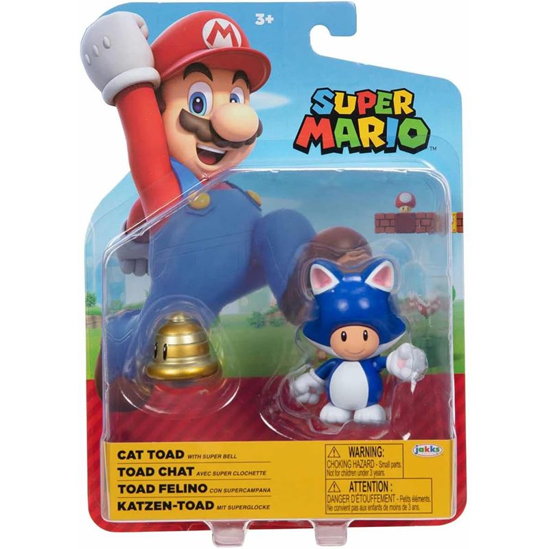 Super Mario Figura Toad Felino 10cm - Imagen 2