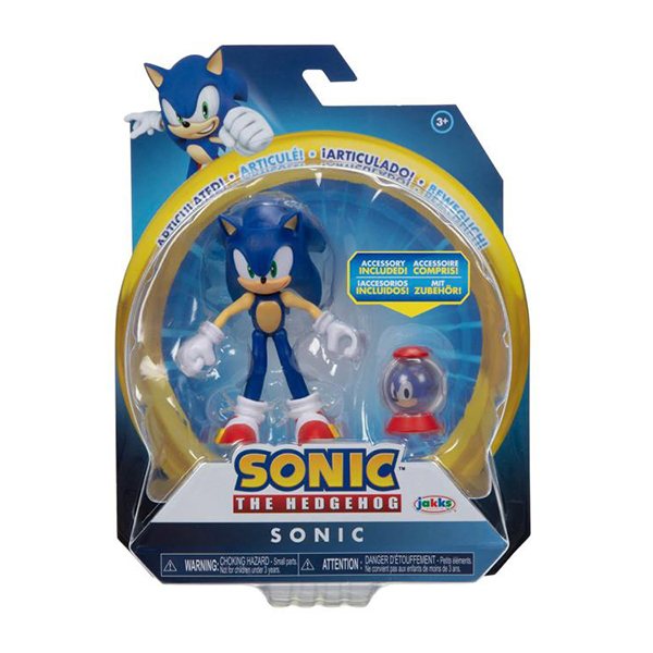 Sonic Figura Sonic Articulado 10cm - Imagem 1