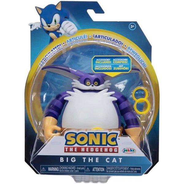 Sonic Figura Big the Cat Articulado 10cm - Imagem 1