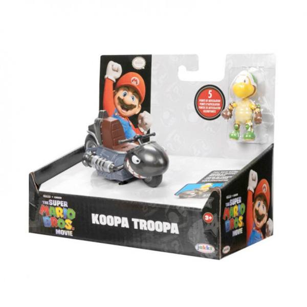 Super Mario Bros Figura Koopa con Moto Movie 5cm - Imagen 