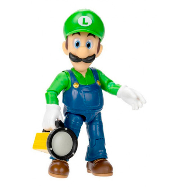 Super Mario Figura Luigi Deluxe Movie 13cm - Imagem 1