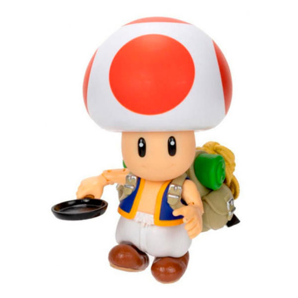Super Mario Figura Toad Deluxe Movie 13cm - Imagem 1