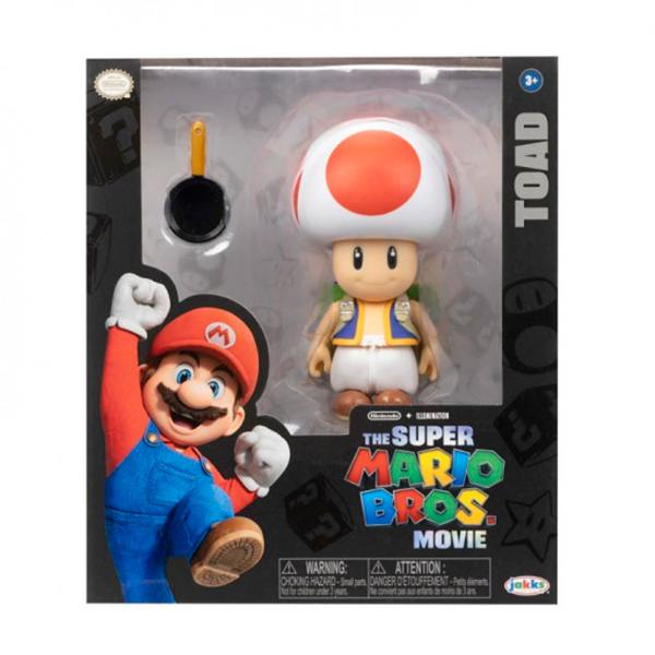 Super Mario Figura Toad Deluxe Movie 13cm - Imagem 1