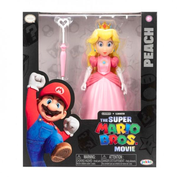 Super Mario Figura Peach Deluxe Movie 13cm - Imagem 1