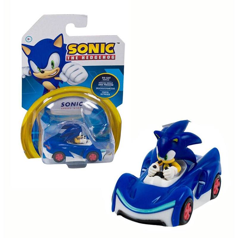 Sonic Vehículo Sonic 1:64 Diecast