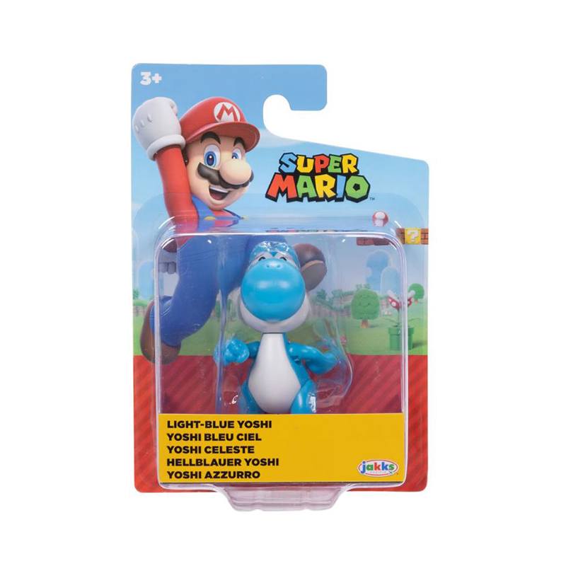Super Mario Figura Yoshi Azul 6 cm - Imagen 1