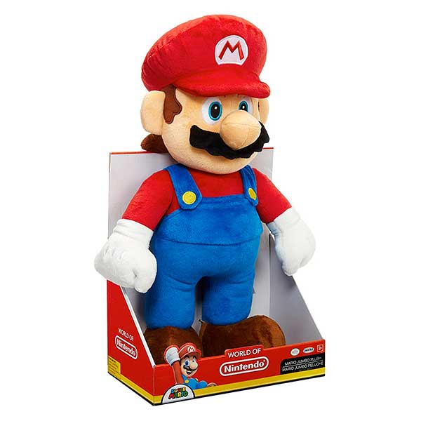 Super Mario Pelúcia Mario Bros 50cm - Imagem 1