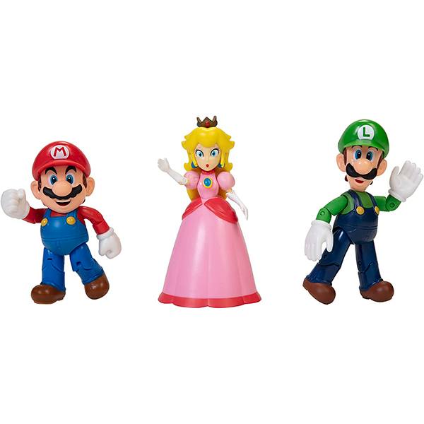Super Mario Multipack 3 Figuras Mushroom Kingdom - Imagem 1