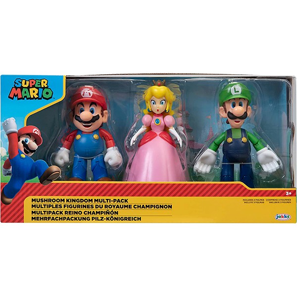 Super Mario Multipack 3 Figuras Reino Champiñón - Imagen 3