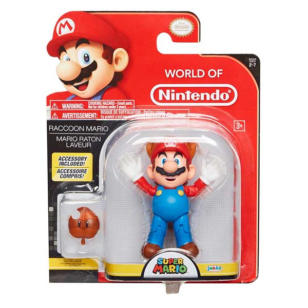 Super Mario Figura Mario Ós Rentador 10cm - Imatge 1