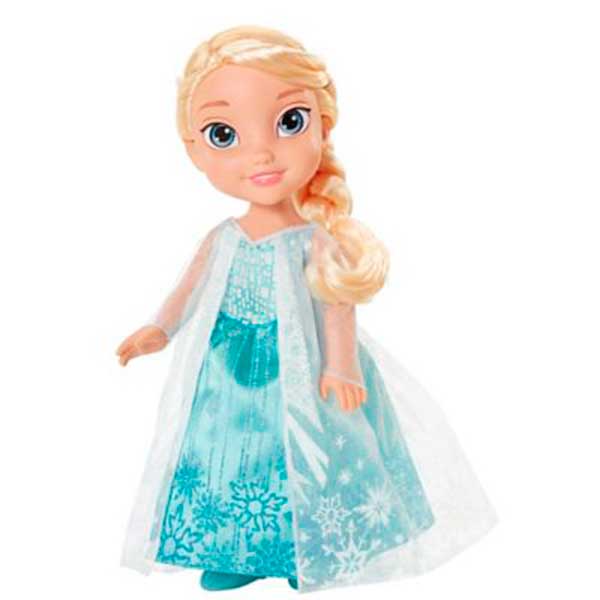 Muñeca Elsa Frozen Capa Glitter 35cm - Imagen 1